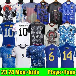 2024 Soccer Jerseys Japan Jerseys Cartoon ISAGI ATOM TSUBASA MINAMINO ASANO DOAN KUBO ITO WOMEN KIDS KIT Japanese Special uniform 23 24 Football Shirt Player version