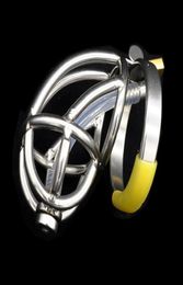 2 Styles Stainless Steel Male Device Cock Cage Bondage Restraint Penis Ring BDSM Sex Toys for men3722104
