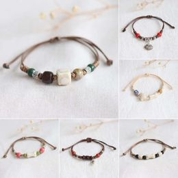 Art New Chinese Fresh Ceramic Ethnic and National Style Female Student Bracelets Stall