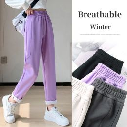 Capris Sports Leisure Running Breathable Durable Smoke Pipe Pants Women Large Sizes Slim Loose Hanging Pants Winter Outwear Versatile