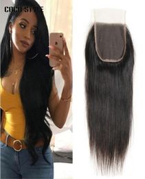 Peruvian Straight Hair Lace Closure Middle Part Remy Human Hair Closure 4quotx4quot Swiss Lace 1Piece9561763