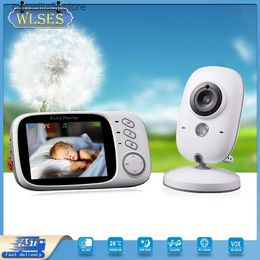 Baby Monitor Camera 3.2 inch LCD wireless baby monitor infrared night vision 2-way call 8 lullaby temperature video nanny radio camera Q240308