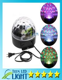 Epacket new arrival Voiceactivated RGB LED Crystal Magic Ball laser DJ party Stage Lighting bulb Effect mini stage 7899157