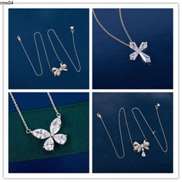 Graff Designer Jewelry Earring Pendant Necklaces for Women Three Dimensional Hollow Out Single and Double Butterflies Sterling Silver Chain Couple Gift {category