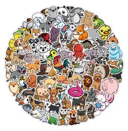 Cool 50100pcs kawaii cute pets stickers for kids girls stationary scrapbooking skateboard mixed random cartoon vinyl decals4166982