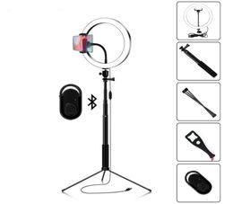 LED Selfie Lighting Ring Light 162026cm Pography Dimmable For Makeup Video Live Studio With Total 180cm Tripod USB Plug bla7032816