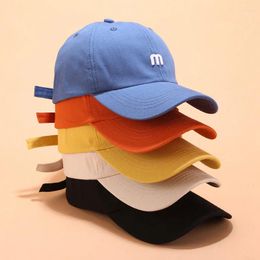 Ball Caps 2024 Four Seasons Cotton M Letter Embroidery Casquette Baseball Cap Adjustable Snapback Hats For Child Boy And Girl 217