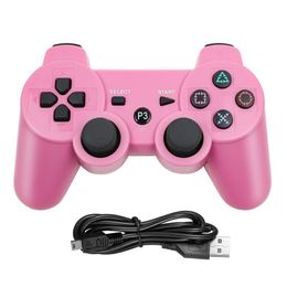 Top Quality Dualshock 3 Wireless Bluetooth Joysticks for PS3 Vibration Controler Controls Joystick Gamepad for PS Ps3 Game Controllers Have Logo with Retail Box