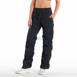 Active Pants Yoga Dance Pants High Gym Sport Relaxed Lady Loose Pants Women Sports Tights Gym sweatpants Femme yoga outdoor Jogging Pant 240308