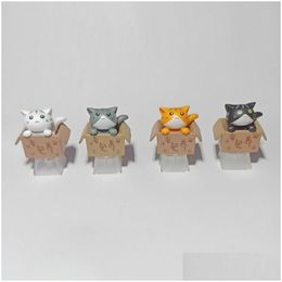 Keyboards Abs Custom Cartoon Cat Keycap Bottom Backlit Keycaps Gift For Cherry Mx Mechanical Keyboard Key Cap Drop Delivery Computers Dhz4E