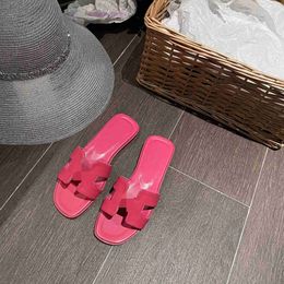 Original Slippers 2024 Internet celebrity summer external wearing slippers mop beach vacation one word womens flat bottomed casual sandals