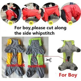 Dog Apparel S Waterproof Hooded 6XL Suits Rain Poncho Coat Overalls Jumpsuit Cape Jacket Pet For Clothes Large Big