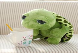 whole New 20cm stuffed animals Super Green Big Eyes Stuffed Tortoise Turtle Animal Plush Baby Toy Gift2587258