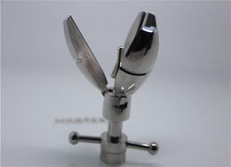 Ultimate AsslockBDSM Stainless Steel Sex Asslock Stretching Anal Hook with Lock Trillium Open and Close Butt Plug Adult Sex Produ7031906