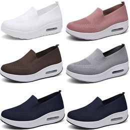 new breathable casual men women's shoes with fly woven mesh surface GAI featuring a lazy and thick sole elevated cushion sporty rocking shoes 35-45 23 XJXJ