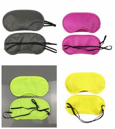 Black Eye Mask Polyester Sponge Soft 4 Layers Shade Nap Cover Blindfold Blackout Sleep Eyeshade Mask For Sleeping Travel RRA24879435409