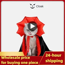 Cat Costumes Accessories Dog Vampire Cape Lovely Halloween Clothes Kawaii Pet Clothing & Hat