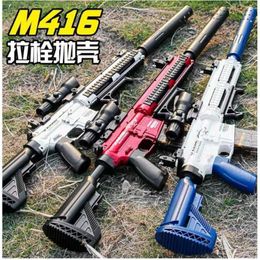 Gun Toys Manual loading sniper rifle soft bullet gun Eva M416 gun-toy gun for boys toy gun to fight fake gun-toy A28 240307