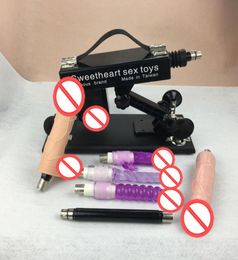 Automatic Sex Machine Gun with 5 Dildo Accessories Sexual Intercourse Robot love Machine 6cm Retractable Female Masturbator Sex To8496822