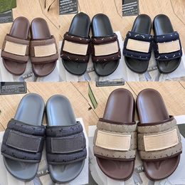 24s Letter Bread Slippers Casual Summer Slides Sandals 3cm Platform Mules Pool Pillow Flat Comfort Slipper Women Designer Shoes Beach Shoes Outdoors Large 35-44