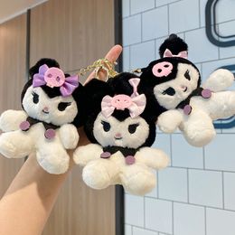 10 cm Melody Cat PC Dog Keychain Anime Plush Figur Pendant Accessories Söta djur leksaker