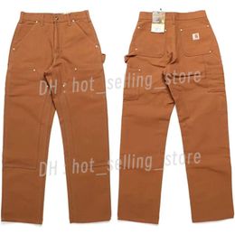 Designer Carhartts Pants Carharrt Pant Luxury Fashion Man Original Washed Old Pants Double Knee Canvas Men Logging Pants Carhart Pants 78