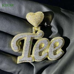 Icecap Sier Custom New Design Hiphop Full Iced Out D Vvs1 Moissanite Pendant For Men