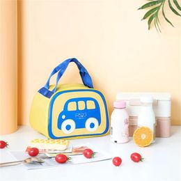 Dinnerware Insulated Lunch Bag Children's Cartoon Handbag Aluminum Foil Insulation Waterproof Box Kitchen Accessories