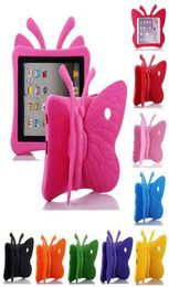 3D Cartoon Butterfly EVA Shockproof Tablet Cover for iPad 234 56Air2 mini 345 Pro New iPad 97inch Kids Case224I8180837