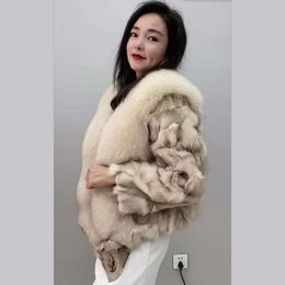 2023 Winter New Fox Fur Grass Coat Women's Haining Fashion Short Slimming Hair One Young Style 828314