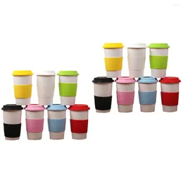 Wine Glasses 2 PC Drinks Travel Espresso S Glass Double Insulated Coffee Mugs Ceramic Cup Spoon