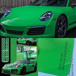 HD Signal green goss vinyl car wraps stickers for car decals 5x59ft/roll