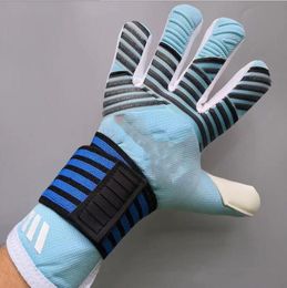 Sports Gloves 4Mm Top Quality Soccer Goalkeeper Gloves Football Predator Pro Same Paragraph Protect Finger Performance Zones Technique Dhgyb