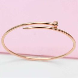 Gold Bracelet Nail Designer Bangles for Women and Men Russian 585 Purple Fashion Personalised 14K Rose New Product
