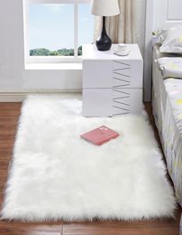 Soft Artificial Sheepskin Rug Chair Cover Artificial Wool Warm Hairy Carpet Seat Fur Fluffy Area Rugs Home Decor 60120cm4482447
