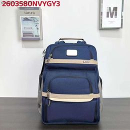 Mens Backpack TUMIIS Designer Business Bag Travel Back Pack Ballistic Nylon Men 2603580 Alpha3 Computer Casual Waterproof