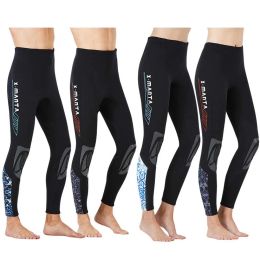 Capris 3mm Neoprene Men Women Diving Anklelength Pants Surf Warm Black Thicken Long Swimming Trousers for Couples Scuba Snorkeling