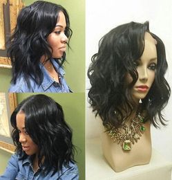 Brazilian Virgin Remy Loose Wave Lace Front Wigs 545039039 Silk Top Short Bob Human Lace Front Hair Wigs with Natural Hair1091120
