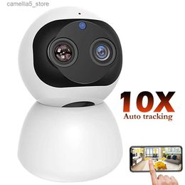 Baby Monitor Camera FHD 1080P Smart Home WiFi IP Indoor Safety Monitoring CCTV PTZ 360 10X Zoom Motion Detection Pet Q240308