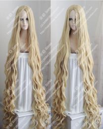 150CM Long Wavy Curly Wig Occident Pastoral Style Mix Blonde Cosplay Wig Hair2641162