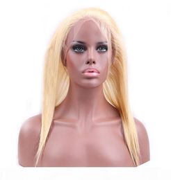 Straight 613 Blonde 360 Lace Frontal Only One Piece Frontal 22542 Inches Brazilian Human Hair Blonde 360 Lace Frontal with Baby1549903