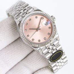 Women Pink Watch Automatic Mechanical 2671 Movement Designer Watches 31mm Stainless Steel Sapphire Waterproof Montre De Luxe Business Wristwatch Casual Bracelet