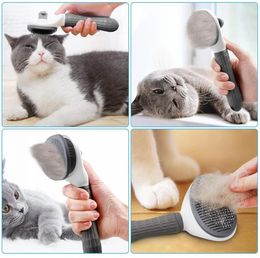 New Pet Comb Stainless Steel Needle Comb Dog And Cat Hair Removal Floating Hair Cleaning Beauty Skin Care Tools Pet Dog Cleaning Brush