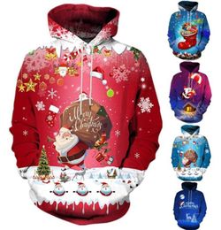 new hoodies women Personality fashion Sweatshirt winter clothes women Couples 3D Christmas Print Hoodie Tops sudadera mujer3514179