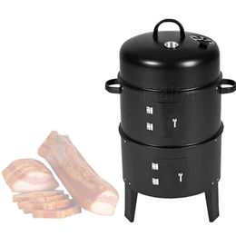 Americana Charcoal Water Smoker with 2 Levels of Cooking