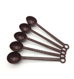 10g Plastic Measuring Spoon Coffee Stir Spoons Icecream Dessert Spoon Long Handle Juice Milk Tea Stirrers Scoop Kitchen Tools BH62518221