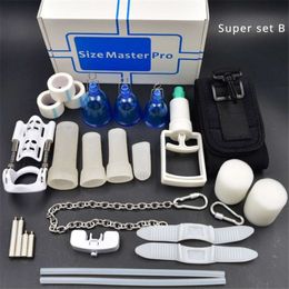 Male Master Extender Enlarger Stretcher Vacuum Pump Exerciser Enhancement Cup Belt Sextoys for Men Erection Aid Trainer