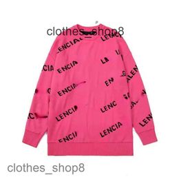 balenciga Sweaters designer hoodies High mens sweaters Quality High version double layer letter jacquard sweater star same couple 42KM NOBK