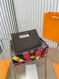 Top Luxury Designer Presbyopia Handbag Chain Bag Womens Shoulder Crossbody Shopping Storage Wallet 22CM
