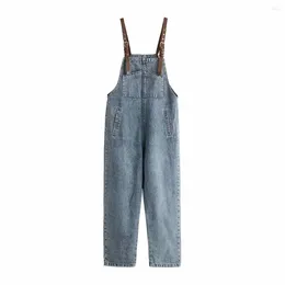 Women's Pants Spring Summer Woman Denim Pant Korean Girl Overall Jean Casual Loose Female Trouser Sweatpants Women